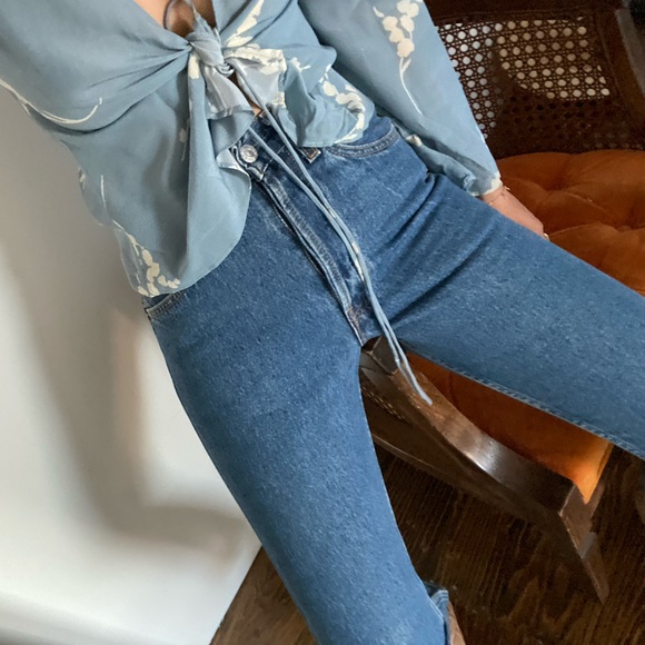 Vintage Levi’s 501 24 high waisted re/done - Picture 2 of 3